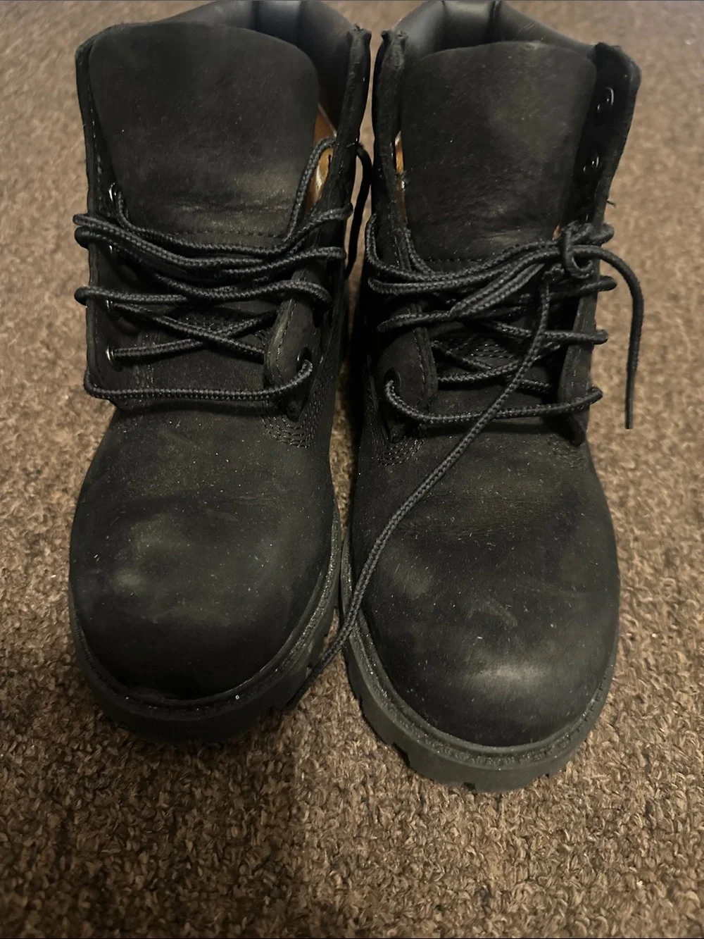 Timberland Kids Black Lace-Up Boots